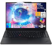 Lenovo ThinkPad E16 G2 16" FHD+ AI Business Laptop Computer, Intel 16-Core Ultra 7 155H (Beat i7-13705H), Arc Graphics, 64GB DDR5 RAM, 2TB PCIe SSD, WiFi 6E, Backlit KB, FR, Windows 11 Pro, AZ-XUT