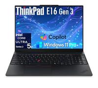 Lenovo ThinkPad E16 Laptop Computer with Intel Ultra 5 225H, for Daily Home Business, Lifetime Office 365, (32GB DDR5, 1TB SSD), Backlit Keyboard, Fingerprint Reader, Windows 11 Pro, Midnight Black