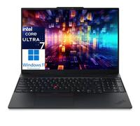 Lenovo ThinkPad E16 Laptop Computer with Intel Ultra 7 255H, for Home Office Business, Lifetime Office 365, (64GB DDR5, 1TB SSD), Backlit Keyboard, Fingerprint Reader, Windows 11 Pro, Midnight Black