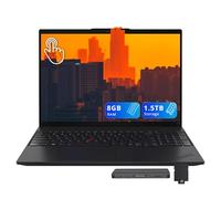 Lenovo ThinkPad L16 G2 16" WUXGA Touchscreen Laptop, Intel Core Ultra 5 225U, 8GB DDR5 RAM, 1.5TB Storage (512GB SSD+1TB Docking Station Set), Number Pad, Fingerprint Reader, Win 11, Black