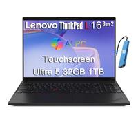 Lenovo ThinkPad L16 Gen 2 Business AI PC Laptop (16" FHD+ Touchscreen, Intel 12-Core Ultra 5 225U (> i7-1365U), 32GB RAM, 1TB SSD) Fingerprint, Backlit, Thunderbolt 4, Ethernet, IST HUB, Win 11 Pro