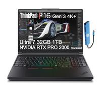 Lenovo ThinkPad P1 Gen 7 AI Mobile Workstation Laptop (Intel Ultra 9 185H, NVIDIA RTX 4070 8GB, 32GB RAM, 1TB SSD, 16" 2K 500 Nits) 2X Thunderbolt 4, 5MP IR Webcam, Fingerprint, Wi-Fi 7, Win 11 Pro