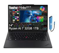 Lenovo ThinkPad P14s Gen 6 AI Mobile Workstation Laptop (14" FHD+, AMD Ryzen AI 9 HX PRO 370 (> Intel Ultra 9 285H), 32GB DDR5, 1TB SSD) Copilot+ PC, IST HUB, 5MP IR Webcam, FP, Wi-Fi 7, Win 11 Pro