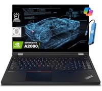 Lenovo ThinkPad P15 Mobile Workstation (15.6" FHD, NVIDIA RTX A2000 4GB, Intel 8-Core i7-11850H, 128GB RAM, 4TB SSD), Laptop for Engineer, Designer, Architect, IST HUB, Backlit, Win 11 Pro, Black