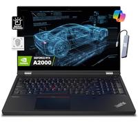 Lenovo ThinkPad P15 Mobile Workstation (15.6" FHD, NVIDIA RTX A2000 4GB, Intel 8-Core i7-11850H, 64GB RAM, 2TB SSD), Laptop for Engineer, Designer, Architect, IST HUB, Blacklit, Win 11 Pro