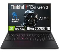 Lenovo ThinkPad P16s Gen 3 Mobile Workstation Laptop (16" FHD+ Touchscreen, Intel Core Ultra 7 155H, 32GB DDR5, 1TB SSD, NVIDIA RTX 500 Ada) AI PC for Designer, Engineer, 3-Year Warranty, Win 11 Pro