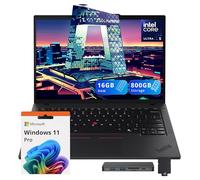 Lenovo ThinkPad T14 G5 14" WUXGA Business Laptop, Intel Ultra 5 125U, 16GB RAM, 800GB Storage(512GB SSD+288GB Docking Station Set), Fingerprint Reader, Wi-Fi 6E, Win 11 Pro, Black