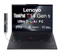 Lenovo ThinkPad T14 Gen 5 AI Powered Business Laptop 14.0" IPS FHD+ Display (Intel Core Ultra 7 155U(>i7-13700H), 16GB DDR5, 2TB SSD, Copilot, Backlit KB, FP, Win 11 Pro) w/DKZ USB Port Expander
