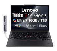 Lenovo ThinkPad T14 Gen 5 AI Powered Business Laptop 14.0" IPS FHD+ Display (Intel Core Ultra 7 155U(>i7-13700H), 16GB DDR5, 1TB SSD, Copilot, Backlit KB, FP, Win 11 Pro) w/DKZ USB Port Expander