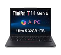 Lenovo ThinkPad T14 Gen 5 Business Laptop (14" FHD+, Intel Core Ultra 5 125U (>i7-1355U), 32GB DDR5 RAM, 1TB SSD), Backlit, Fingerprint, 5MP Webcam, 3-Year Warranty, Wi-Fi 6E, Win 11 Pro, 2025 AI PC