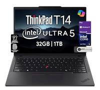 Lenovo ThinkPad T14 Gen 5 Business Laptop (14" FHD+ IPS, Intel Ultra 5 125U, 32GB DDR5 RAM, 1TB SSD), 5MP HD Webcam, 2 Thunderbolt 4, Wi-Fi 6E AI PC, Win 11 Pro, 3 Yr Wty