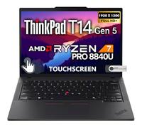 Lenovo ThinkPad T14 Gen 5 Touchscreen AI Business Laptop, 14" FHD+ Display, AMD Ryzen 7 PRO 8840U, 32GB DDR5 RAM, 1TB SSD, Fingerprint, Backlit Keyboard, WiFi 6E, RJ-45, IR Webcam, Windows 11 Pro