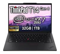 Lenovo ThinkPad T14 Gen 5 14" FHD+ IPS Business Laptop, Intel Ultra 7 155U, 32GB DDR5 RAM, 1TB SSD, 5MP Webcam, Fingerprint, Backlit, Wi-Fi 6E, 2 Thunderbolt 4, AI PC, W11P