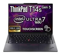 Lenovo ThinkPad T14s Gen 5 Touchscreen 14" WUXGA Business Laptop, Intel Core Ultra 7 165U, 32GB LPDDR5X RAM, 512GB SSD, WiFi 6E + BT, Backlit Keyboard, x2 Thunderbolt 4, 5MP Webcam, Win 11 Pro - Black