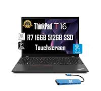 Lenovo ThinkPad T16 Business Laptop (16" FHD+ Touchscreen, AMD Ryzen 7 PRO 6850U, 16GB LPDDR5, 512GB SSD, 8-Core (Beat Intel i7-1255U)) Fingerprint, Backlit, FHD Webcam, 3-Yr WRT, IST HUB, Win 11 Pro
