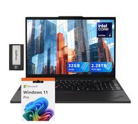 Lenovo ThinkPad T16 G3 16" WUXGA Laptop, Intel Ultra 5 125U, 32GB DDR5, 2.28TB Storage(2TB SSD+288GB Docking Station Set), Backlit Keyboard, Fingerprint Reader, Wi-Fi 6, Windows 11 Pro, Black