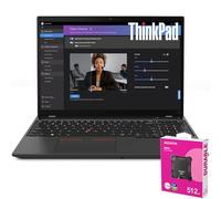 Lenovo ThinkPad T16 Gen 2 16" FHD+ Business Laptop, Intel 10-Core i5-1335U (Beat i7-1255U), 16GB DDR4 RAM, 1TB PCIe SSD, WiFi 6E, Backlit Keyboard, Windows 11 Pro, with A-Data 512 External SSD Bundle