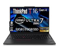 Lenovo ThinkPad T16 Gen 4 AI Business Laptop 16” FHD+ Display, Intel Ultra 7 255U (Beats i7-1355U), 32GB DDR5 RAM, 512GB SSD, 5MB Webcam, Fingerprint, Backlit KB, WiFi 6E + BT, RJ-45, HDMI, Win 11 Pro