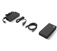 Lenovo 40B20135UK laptop dock/port replicator Wired USB 3.2 Gen 1 (3.1 Gen 1) Type-A + Type-C Black