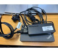 Lenovo ThinkPad USB 3.0 Ultra Dock Black & AC Adapter/Docking Cable FRU 03X7131
