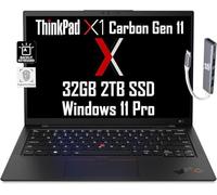 Lenovo ThinkPad X1 Carbon Gen 11 (14" FHD+ Touchscreen, Intel 10-Core i7-1365U, 32GB RAM, 2TB SSD) Business Laptop, 13.5-Hr Long Battery Life, Backlit, Fingerprint, FHD Webcam, IST Hub, Win 11 Pro