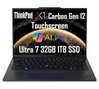 Lenovo ThinkPad X1 Carbon Gen 12 Laptop (14" FHD+ Touchscreen, Intel Core Ultra 7 165U vPro, 32GB 6400MHz DDR5, 1TB SSD), Backlit, Fingerprint Reader, IR Webcam, 2x Thunderbolt 4, Win 11 Pro, AI PC