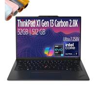 Lenovo ThinkPad X1 Carbon Gen 13-14" 2.8K OLED 120hz, Copilot+ PC Ultrabook - Intel Core Ultra 7 258V EVO- 32 GB DDR5-512GB SSD - Backlit, Fingerprint, Wi-fi 7, Win 11 PRO, DESKPAD MAJ
