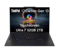 Lenovo ThinkPad X1 Carbon Gen 13 Aura Edition AI PC Laptop (14" FHD+ Touchscreen, Intel 12-Core Ultra 7 255U, 32GB DDR5, 2TB SSD, (> i7-1355U)), 2X Thunderbolt 4, Backlit, FP, IR Webcam, Win 11 Pro