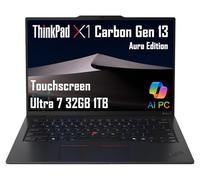 Lenovo ThinkPad X1 Carbon Gen 13 Aura Edition AI PC Laptop (14" FHD+ Touchscreen, Intel Core Ultra 7 255U, 32GB 8400MT/s RAM, 1TB SSD, (>i7-1355U)), Thunderbolt 4, Backlit, FP, IR Webcam, Win 11 Pro