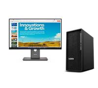 Lenovo ThinkStation P2 TWR G2 U7 16 x2 + ThinkVision P24QD-40 23,8 QHD Docking Intel Core Ultra 7 265 vPro Processor E-cores up to 4.60 GHz P-cores up to 5.20 GHz, Windows 11 Pro 64, 1 TB SSD TLC Opal