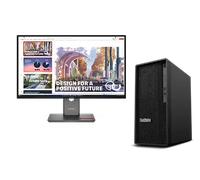 Lenovo ThinkStation P2 TWR G2 U7 16 x2 + ThinkVision P27QD-40 27 QHD Docking Intel Core Ultra 7 265 vPro Processor E-cores up to 4.60 GHz P-cores up to 5.20 GHz, Windows 11 Pro 64, 1 TB SSD TLC Opal -
