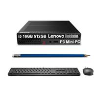 Lenovo ThinkStation P3 Tiny Workstation Desktop (Intel 14-Core i5-14500 vPro (> i7-13700), 16GB DDR5, 512GB SSD), Business Mini PC, Micro & MFF Computer, Ethernet, Wi-Fi 6, HDMI, Win 11 Pro, 2025