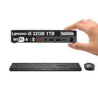 Lenovo ThinkStation P3 Tiny Workstation Desktop (Intel 14-Core i5-14500 vPro (> i7-13700), 32GB DDR5 RAM, 1TB SSD, UHD Graphics), Mini Business PC, Keyboard, Ethernet, Wi-Fi 6, HDMI, Win 11 Pro, 2025