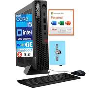 Lenovo ThinkStation P3 Tiny Workstation Mini Desktop (Intel i5-13500, Intel UHD 770 Shared, 32GB DDR5, 2x2TB PCIe SSD (4TB), WiFi 6E, Win 11 Pro) w/MS 365 Personal, DKZ USB Port Expander