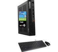 Lenovo ThinkStation P3 Tiny Workstation Mini Desktop (Intel i9-14900 vPro, T400 4GB, 32GB DDR5, 2TB PCIe SSD, WiFi 6, Bluetooth 5.3, RJ-45, 1x DP; 3X mDP, Win 11 Pro) w/DKZ USB Port Expander