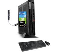 Lenovo ThinkStation P3 Tiny Workstation Mini Desktop (Intel i9-14900 vPro, T400 4GB, 64GB DDR5, 8TB PCIe SSD, WiFi 6, Bluetooth 5.3, RJ-45, 1x DP; 3X mDP, Win 11 Pro) w/DKZ USB Port Expander