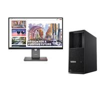 Lenovo ThinkStation P3 TWR G2 U9 32G x2 + ThinkVision P27QD-40 27 QHD Docking Intel Core Ultra 9 285K vPro Processor E-cores up to 4.60 GHz P-cores up to 5.50 GHz, Windows 11 Pro 64, 1 TB SSD M.2 2280