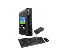 Lenovo ThinkStation Workstation Mini Desktop (Intel i9-14900, T400 4GB, 64GB DDR5, 2TB PCIe SSD, WiFi 6, Bluetooth 5.3, 300W PSU, RJ-45, 1x DP; 3X mDP, HDMI, Win 11 Pro) w/USB-C Dock