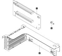 Lenovo ThinkSystem SR550/SR590/SR650 x16/x8 PCIe FH Riser 1 Kit
