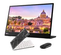 Lenovo ThinkVision M14 14 Inch, 1920 x 1080y, IPS, 2 USB Type-C Portable Travel Monitor Bundle with Black Marble Bluetooth Folding Wireless Keyboard, and Black Pebble M355 Bluetooth Wireless Mouse