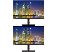 Lenovo ThinkVision S24e-20 23.8" Full HD WLED LCD Monitor, 2-Pack with 250-nit Brightness, FreeSync, 1920x1080, Vertical Alignment, HDMI-VGA, Raven Black