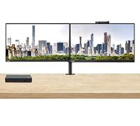 Lenovo ThinkVision T24v 24-inch 1920 x 1080 LED FHD LCD Monitor, 2-Pack Bundle with T24i, HDMI, DisplayPort, Webcam, Speaker, Microphone, Dual Monitor Stand, and USB-C Multiport Dock