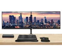 Lenovo ThinkVision T27p 27” 3840 x 2160 4K UHD, 2-Pack Bundle with DisplayPort, Ethernet, Dual Monitor Stand, ThinkPad USB-C Dock, MK670 Wireless Keyboard & Mouse, Mouse & Wrist Pad, CAM 313 Webcam