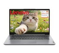 Lenovo Ultra-Portable Laptop with Copilot AI for Student & Business, 128GB eMMC, 500GB External HDD, Office 365 1-Year, Long Battery, 3.3 lbs Lightweight, Windows 11, Gray