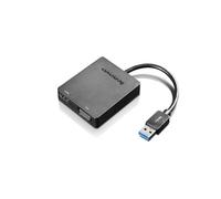 Lenovo Universal USB 3.0 to VGA/HDMI USB graphics adapter Black