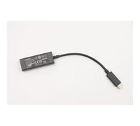 Lenovo USB-C to Ethernet adapter connects USB-C notebooks to Gigabit Ethernet supports hot plug compact design.