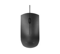 Lenovo USB-C Wired Mouse, Full Size Optical, Ambidextrous Design, Black