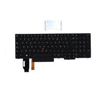 Lenovo USB wired keyboard with numeric keypad French layout backlit keys compatible with Lenovo ThinkStation and ThinkPad models.