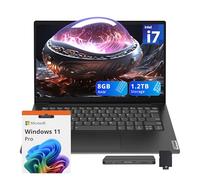 Lenovo V14 14" FHD Business Laptop, Intel i7-13620H, 8GB DDR4 RAM, 1.2TB Storage(256GB SSD+1TB Docking Station Set), Intel UHD Graphics, 720p HD Camera, Wi-Fi 6, Windows 11 Pro, Black