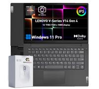Lenovo V14 Business Laptop AMD Ryzen 7 7730U, 24GB DDR4 + 1TB SSD | 14" FHD 60Hz Display, HD Camera with Privacy Shutter, Dolby Audio, Kensington Security Slot, Rapid Charge, Win 11 Pro, Black